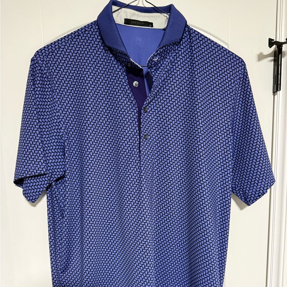 Greyson Dances with Wolves Polo in Kingfisher (purple/blue)